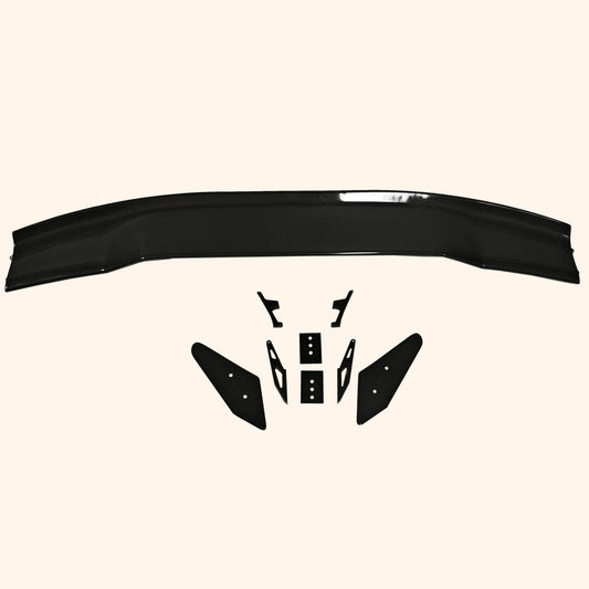 Kazento For Mustang 2015-2018 AP Style For Ford Wet Carbon Rear Trunk Bumper GT Spoiler Wing Kazento Carbon Parts 车身侧板 MUST1518-RS-AP-CF