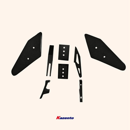 Kazento For Mustang 2015-2018 AP Style For Ford Wet Carbon Rear Trunk Bumper GT Spoiler Wing