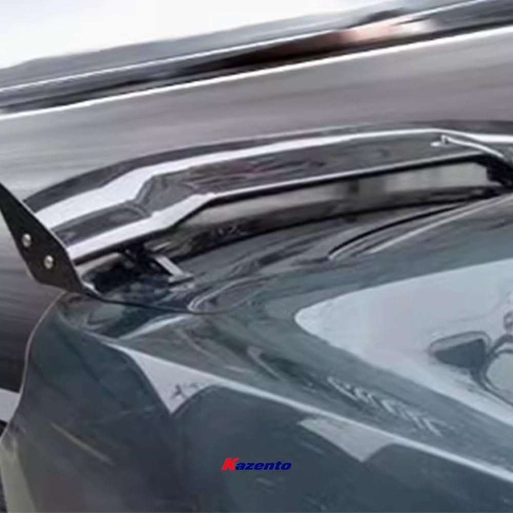 Kazento For Mustang 2015-2018 AP Style For Ford Wet Carbon Rear Trunk Bumper GT Spoiler Wing