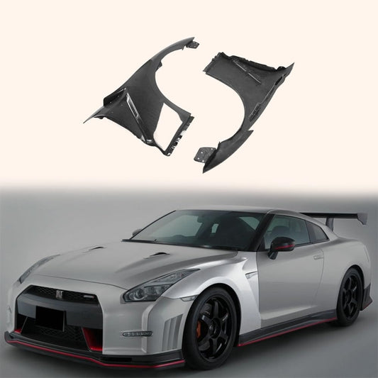 Kazento For Nissan 08-16 R35 Gtr Cba Dba Ni-Style Front Fender Carbon Fiber Kazento Carbon Parts 车身侧板 R35-FF-NIS-CF