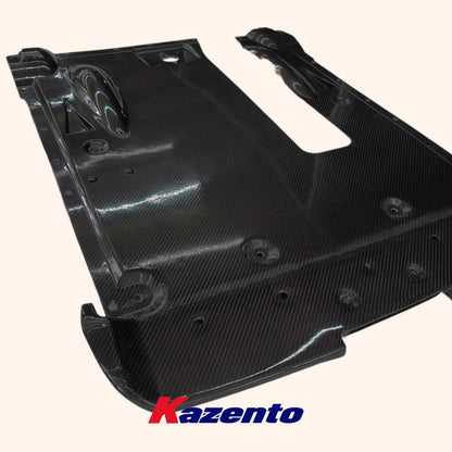 Kazento For Nissan 08-16 R35 Gtr My12 Oe Style Dry Carbon Rear Bumper Bottom Diffuser Kazento Carbon Parts 车身侧板 R35-DIF-OE-MY12-DCF