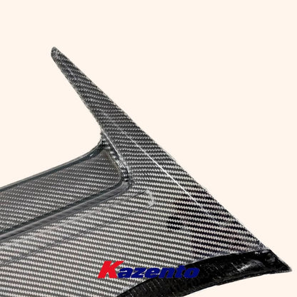 Kazento For Nissan 17-22 R35 GTR TS Style Carbon Rear Bumper Fender Side Duct Vent Pair Kazento Carbon Parts 车身侧板 R35-RBV-TS-17-CF