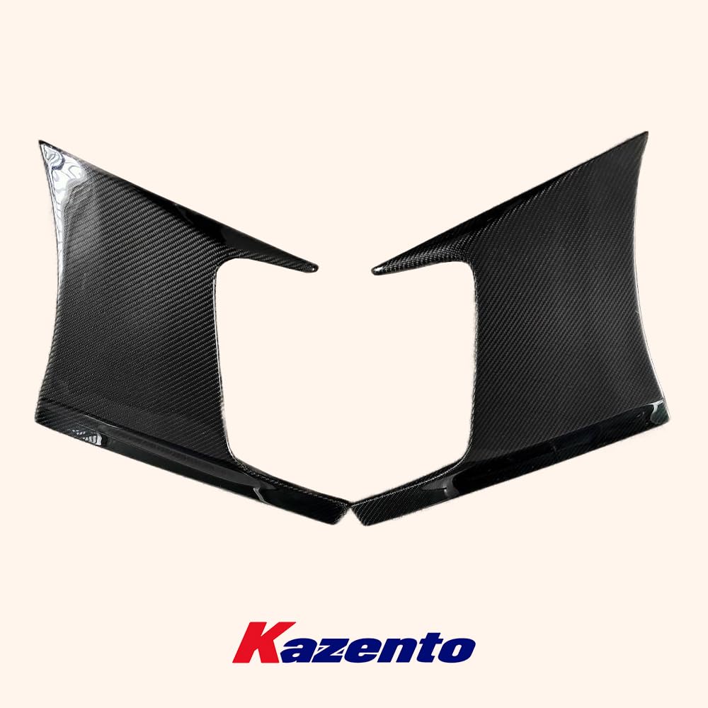 Kazento For Nissan 17-22 R35 GTR TS Style Carbon Rear Bumper Fender Side Duct Vent Pair Kazento Carbon Parts 车身侧板 R35-RBV-TS-17-CF