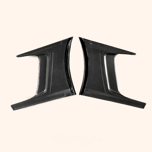 Kazento For Nissan 17-22 R35 GTR TS Style Carbon Rear Bumper Fender Side Duct Vent Pair