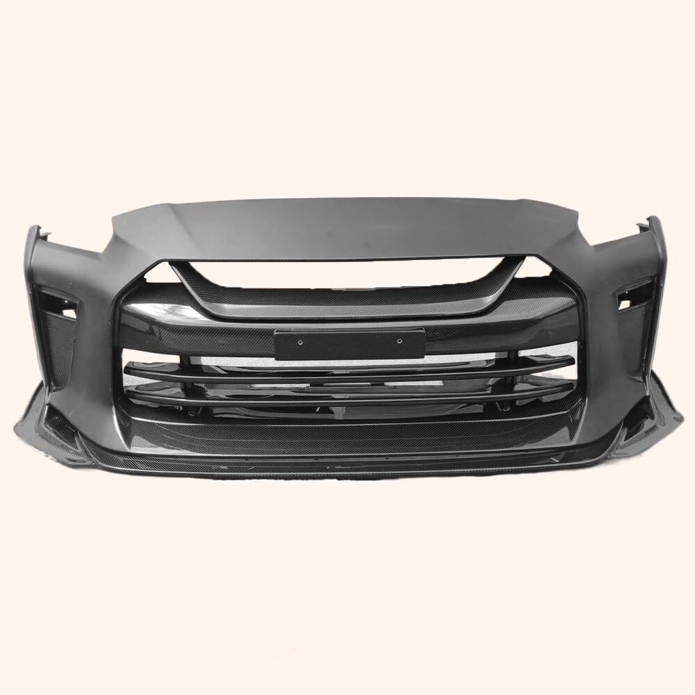 Kazento For Nissan 17+ R35 Gtr Tops Style Partial Carbon Front Bumper With Front Lip Kazento Carbon Parts 车身侧板 R35-FBFL-TS-17-PCF