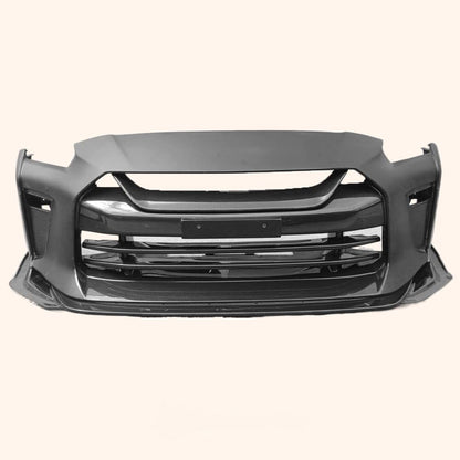 Kazento For Nissan 17+ R35 Gtr Tops Style Partial Carbon Front Bumper With Front Lip Kazento Carbon Parts 车身侧板 R35-FBFL-TS-17-PCF