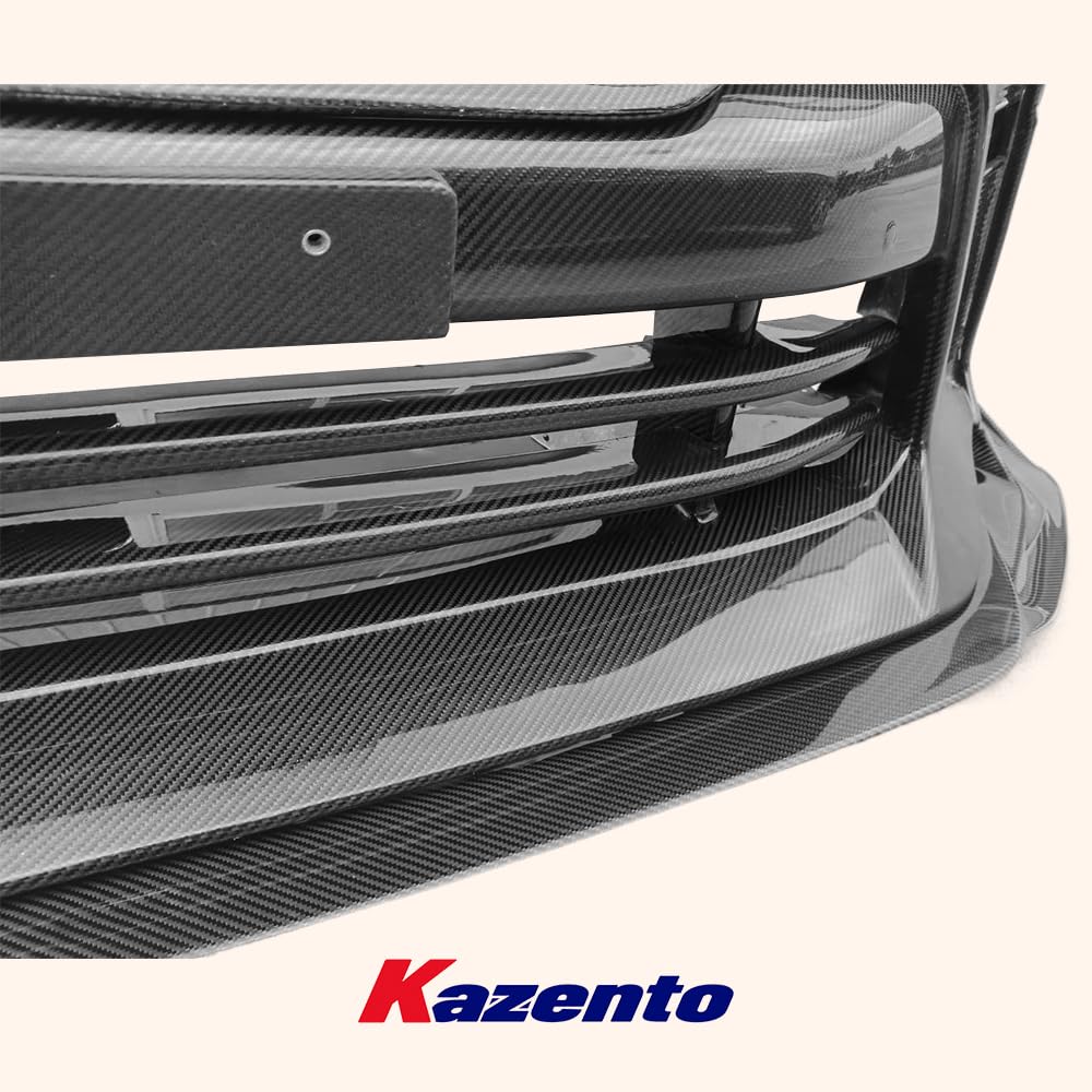 Kazento For Nissan 17+ R35 Gtr Tops Style Partial Carbon Front Bumper With Front Lip