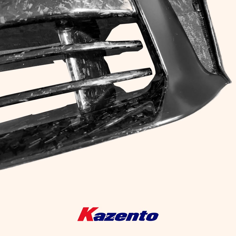 Kazento For Nissan 17+ R35 Gtr Tops Style Partial Forged Carbon Front Bumper  W/O Lip