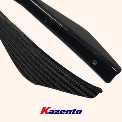 Kazento For Nissan 17+ R35 GTR VS17Ver Style Carbon Fiber Front Bumper Side Canards 4PCS