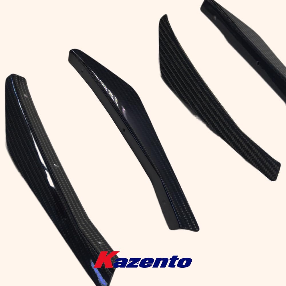 Kazento For Nissan 17+ R35 GTR VS17Ver Style Carbon Fiber Front Bumper Side Canards 4PCS