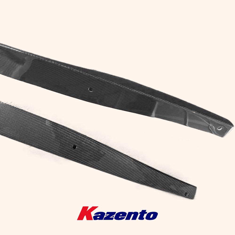 Kazento For Nissan 17+ R35 GTR VS17Ver Style Carbon Fiber Side Skirts Exetension Add On Kazento Carbon Parts 车身侧板 R35-SSX-VA17-17-CF