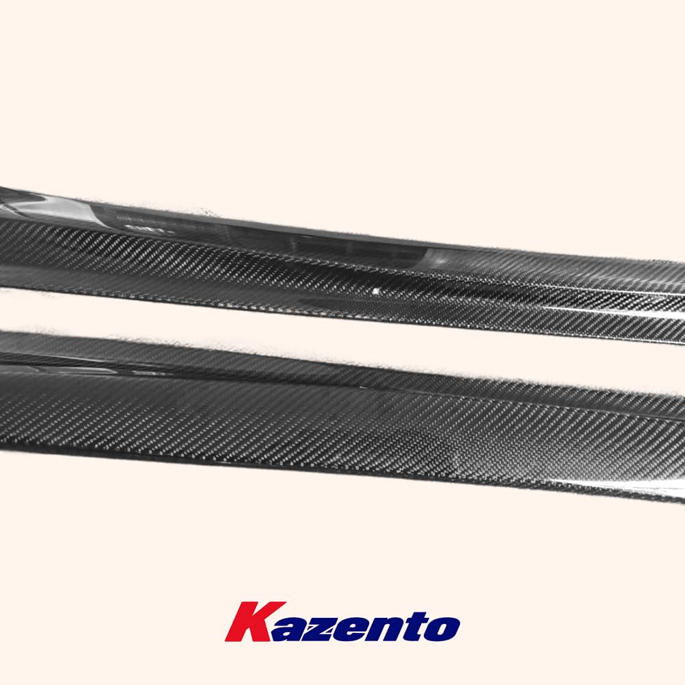 Kazento For Nissan 17+ R35 GTR VS17Ver Style Carbon Fiber Side Skirts Exetension Add On Kazento Carbon Parts 车身侧板 R35-SSX-VA17-17-CF