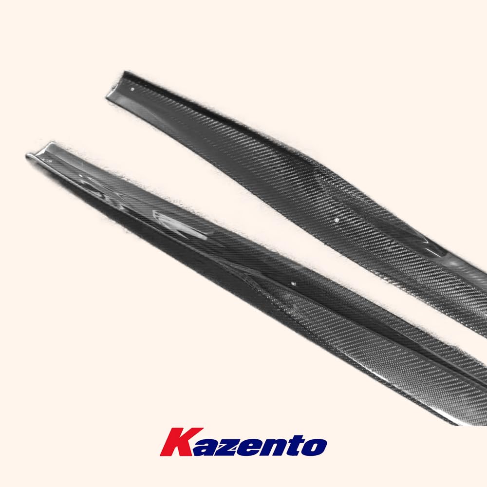 Kazento For Nissan 17+ R35 GTR VS17Ver Style Carbon Fiber Side Skirts Exetension Add On Kazento Carbon Parts 车身侧板 R35-SSX-VA17-17-CF