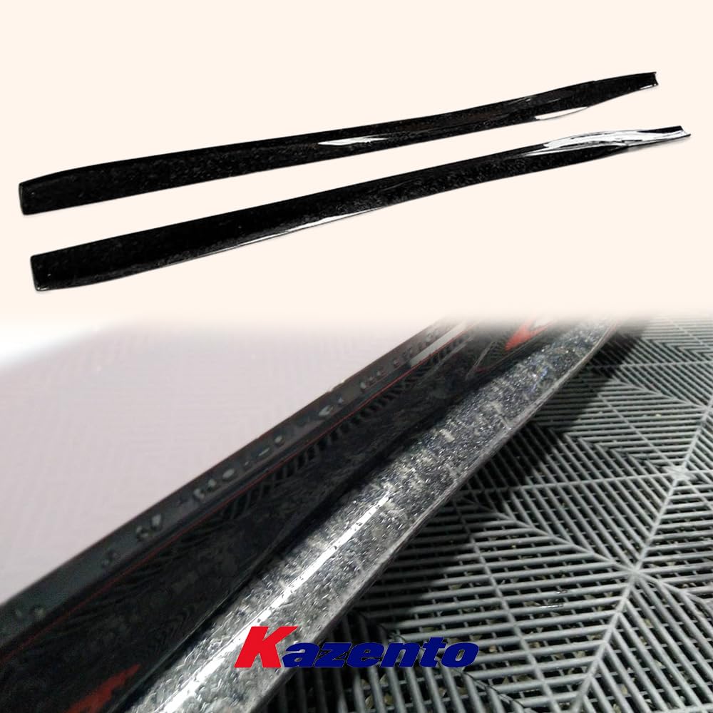 Kazento For Nissan 17+ R35 GTR VS17Ver Style Forged Carbon Side Skirts Exetension Add On Kazento Carbon Parts 车身侧板 R35-SSX-VA17-17-FCF