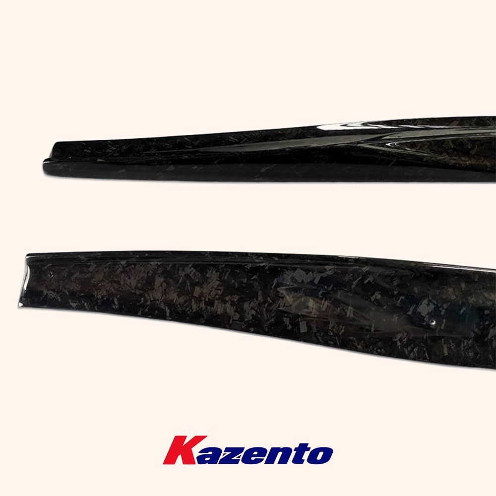 Kazento For Nissan 17+ R35 GTR VS17Ver Style Forged Carbon Side Skirts Exetension Add On Kazento Carbon Parts 车身侧板 R35-SSX-VA17-17-FCF