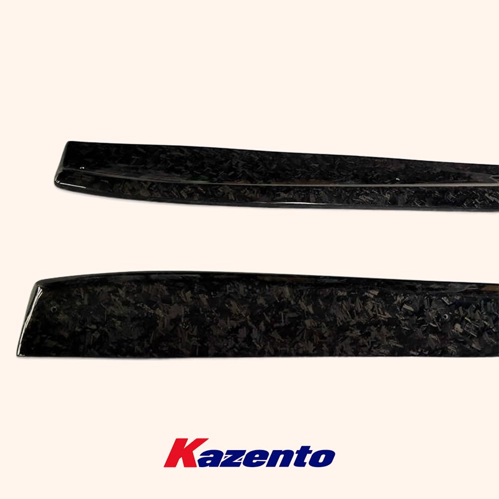 Kazento For Nissan 17+ R35 GTR VS17Ver Style Forged Carbon Side Skirts Exetension Add On Kazento Carbon Parts 车身侧板 R35-SSX-VA17-17-FCF