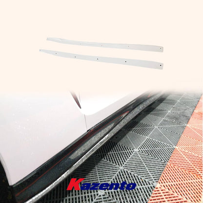 Kazento For Nissan 17+ R35 GTR VS17Ver Style Side Skirts Exetension Add On FRP Unpaint Kazento Carbon Parts 车身侧板 R35-SSX-VA17-17-FRP