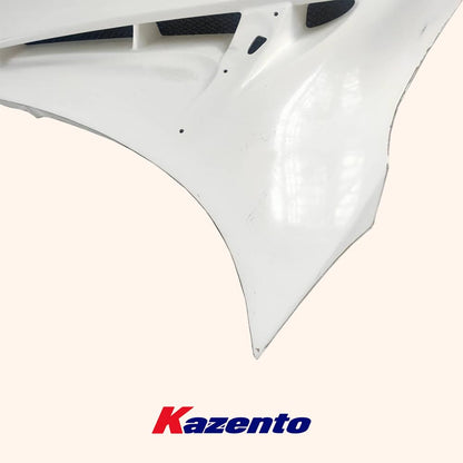 Kazento For Nissan 17- R35 Gtr Vs18Ver Front Wide Fender W/Extension Cover Frp (Unpaint) Kazento Carbon Parts 车身侧板 R35-FF-VA18-17-FRP