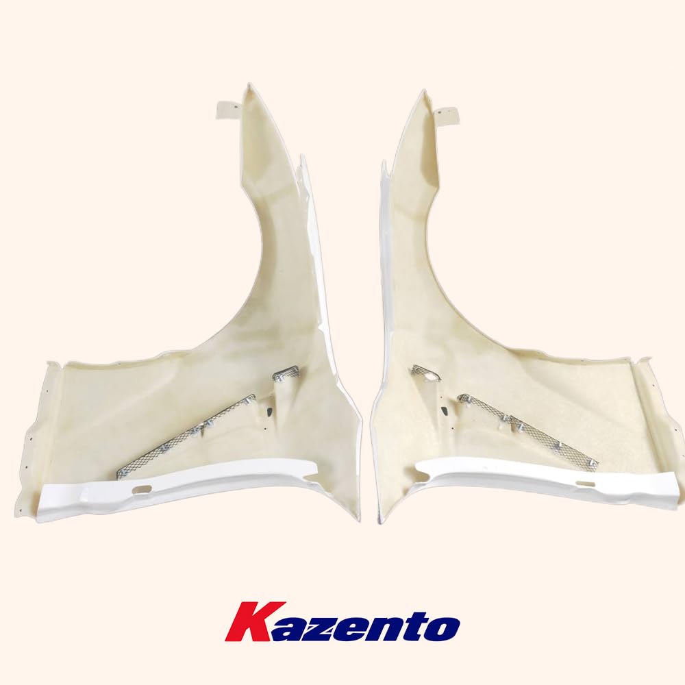 Kazento For Nissan 17- R35 Gtr Vs18Ver Front Wide Fender W/Extension Cover Frp (Unpaint) Kazento Carbon Parts 车身侧板 R35-FF-VA18-17-FRP