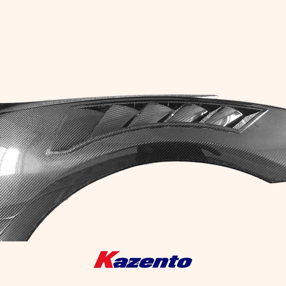 Kazento For Nissan 17- R35 Gtr Vs19Ver Mag Style Carbon Front Fender Ver3  W/Nis Vent Kazento Carbon Parts 车身侧板 R35-FF-VA19-17-CF