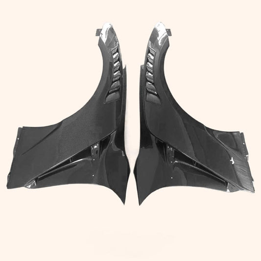 Kazento For Nissan 17- R35 Gtr Vs19Ver Mag Style Carbon Front Fender Ver3  W/Nis Vent Kazento Carbon Parts 车身侧板 R35-FF-VA19-17-CF