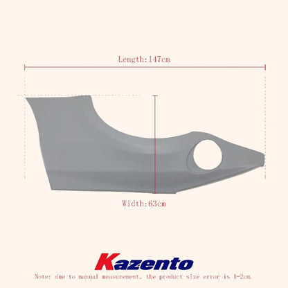 Kazento For Nissan Fairlady Z33 350Z DO Fiberglass Unpaint Wide Body Rear Bumper Fender Kazento Carbon Parts 车身侧板 350Z-RF-DO-FRP