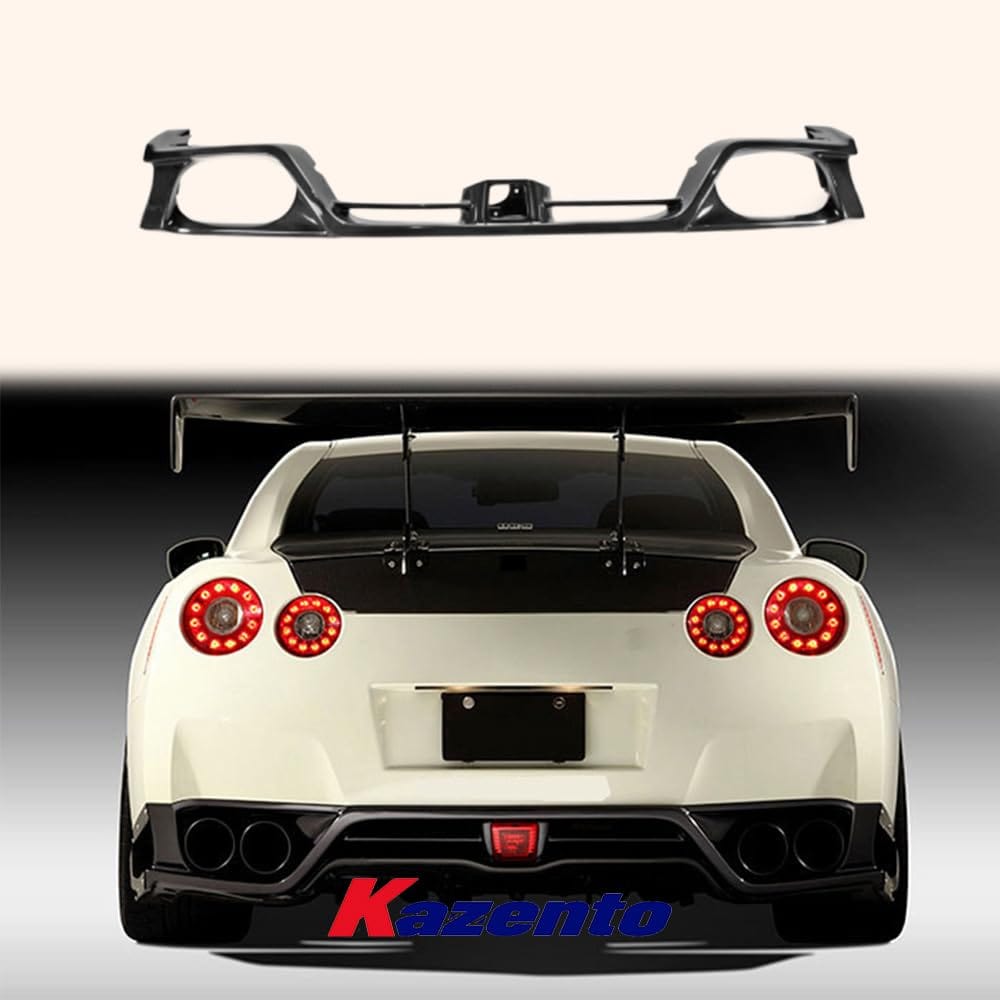 Kazento For Nissan GTR R35 08-11 13-Ver VR Style Carbon Rear Bumper Under Skirt Diffuser Kazento Carbon Parts 车身侧板 R35-RL-13VA-EARLY-CF