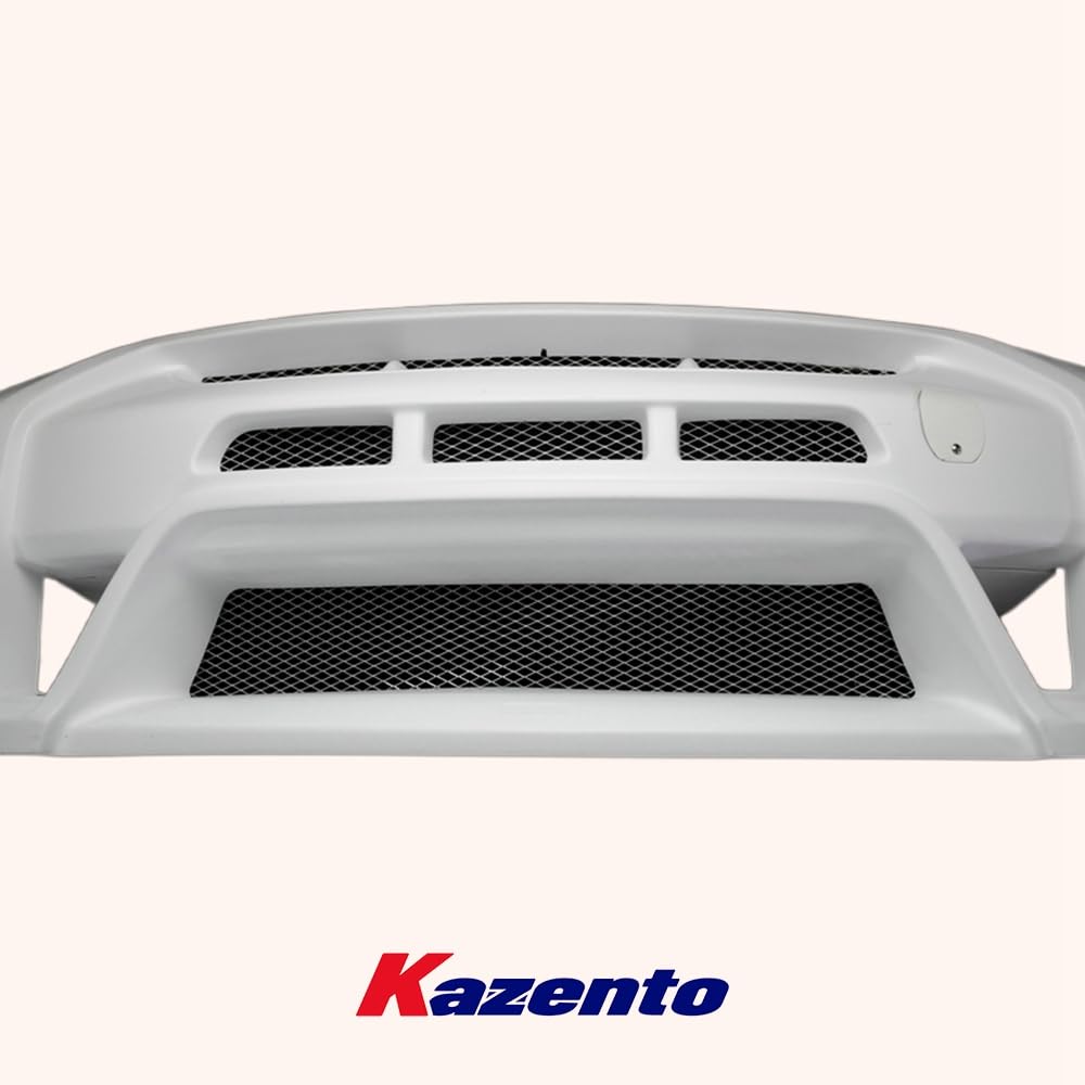 Kazento For Nissan GTR R35 08-11 13Ver VR Style Front Bumper Body Kit Fiberglass Unpaint Kazento Carbon Parts 车身侧板 R35-FB-13VA-FRP