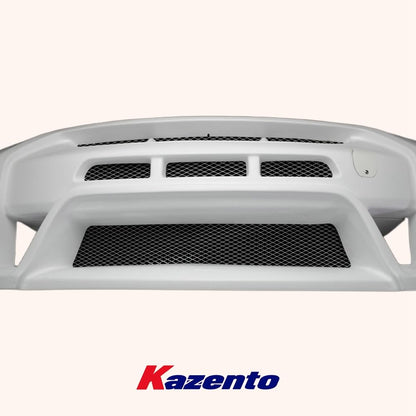 Kazento For Nissan GTR R35 08-11 13Ver VR Style Front Bumper Body Kit Fiberglass Unpaint Kazento Carbon Parts 车身侧板 R35-FB-13VA-FRP