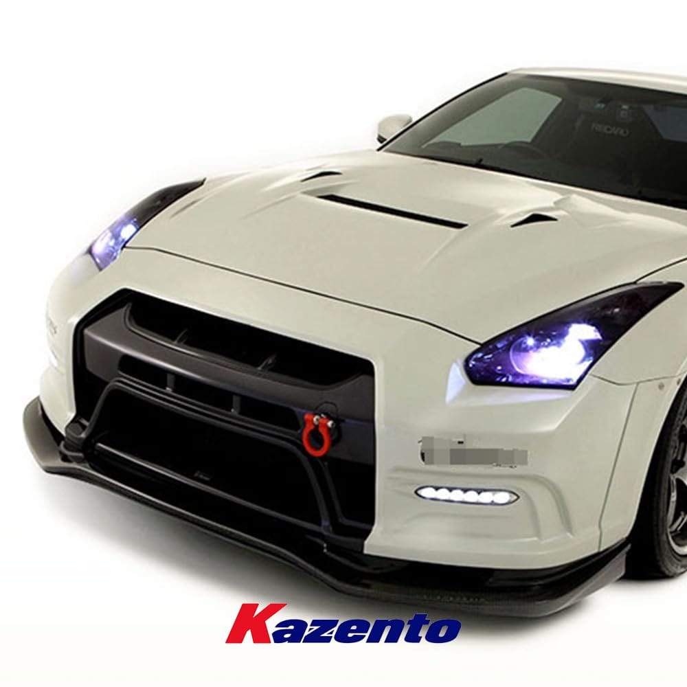 Kazento For Nissan GTR R35 08-11 13Ver VR Style Front Bumper Body Kit Fiberglass Unpaint Kazento Carbon Parts 车身侧板 R35-FB-13VA-FRP