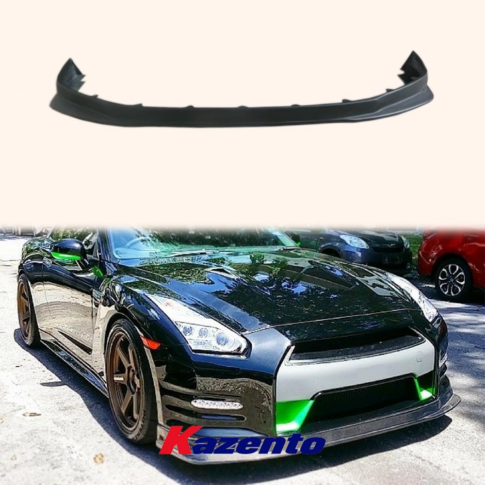 Kazento For Nissan GTR R35 08-11 KAN Style Carbon Fiber Front Bumper Bottom Lip Splitter Kazento Carbon Parts 车身侧板 R35-FL-KSK-CF