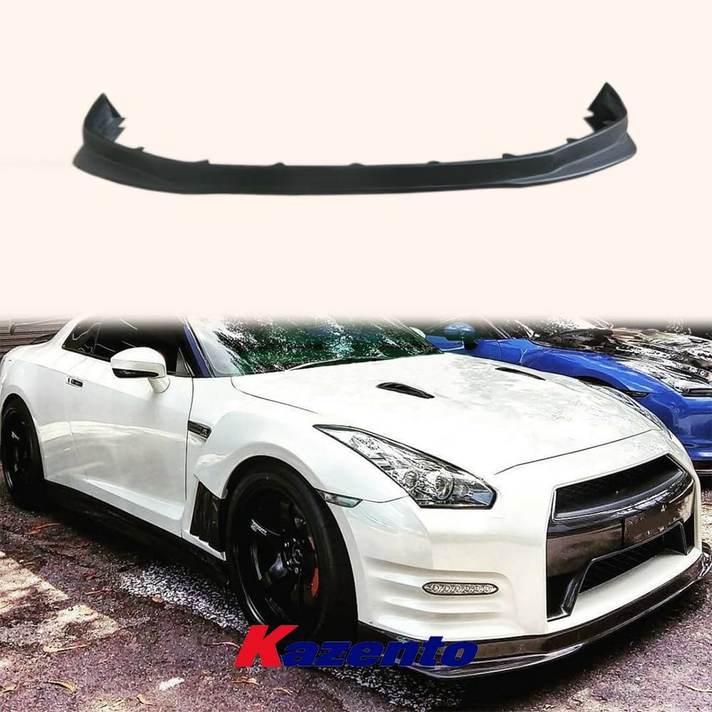 Kazento For Nissan GTR R35 08-11 KAN Style Carbon Fiber Front Bumper Bottom Lip Splitter Kazento Carbon Parts 车身侧板 R35-FL-KSK-CF