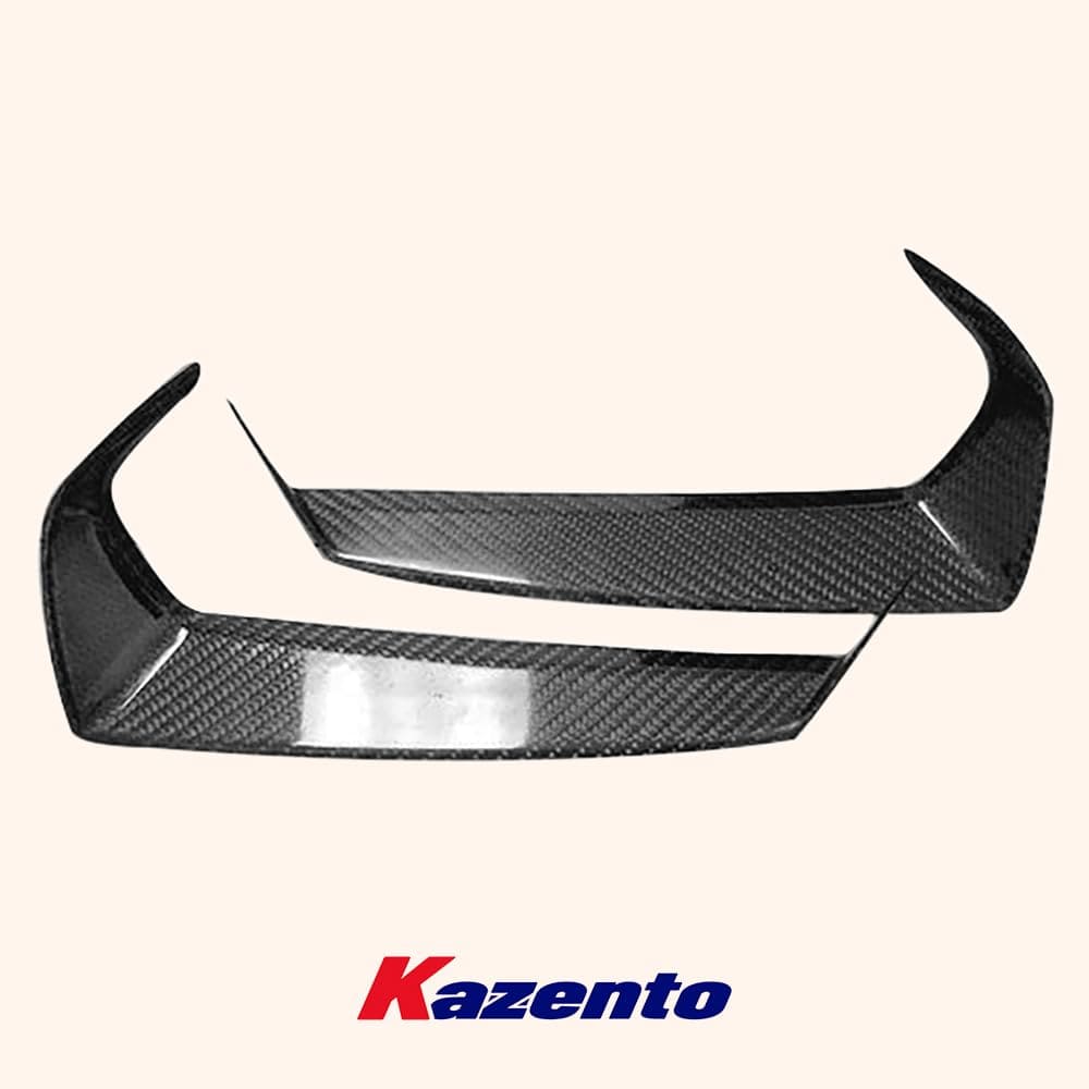 Kazento For Nissan GTR R35 (08-11 Only) KZ Carbon Fiber Front Headlight Eyelid Eyebrow Kazento Carbon Parts 车身侧板 R35-EYE-CF