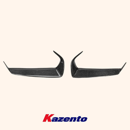 Kazento For Nissan GTR R35 (08-11 Only) KZ Carbon Fiber Front Headlight Eyelid Eyebrow Kazento Carbon Parts 车身侧板 R35-EYE-CF