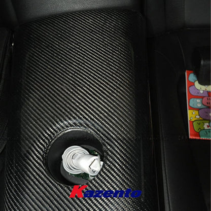 Kazento For Nissan GTR R35 (08-16 Only) KZ Carbon Fiber Rear Seat Arm Rest Cover Trim