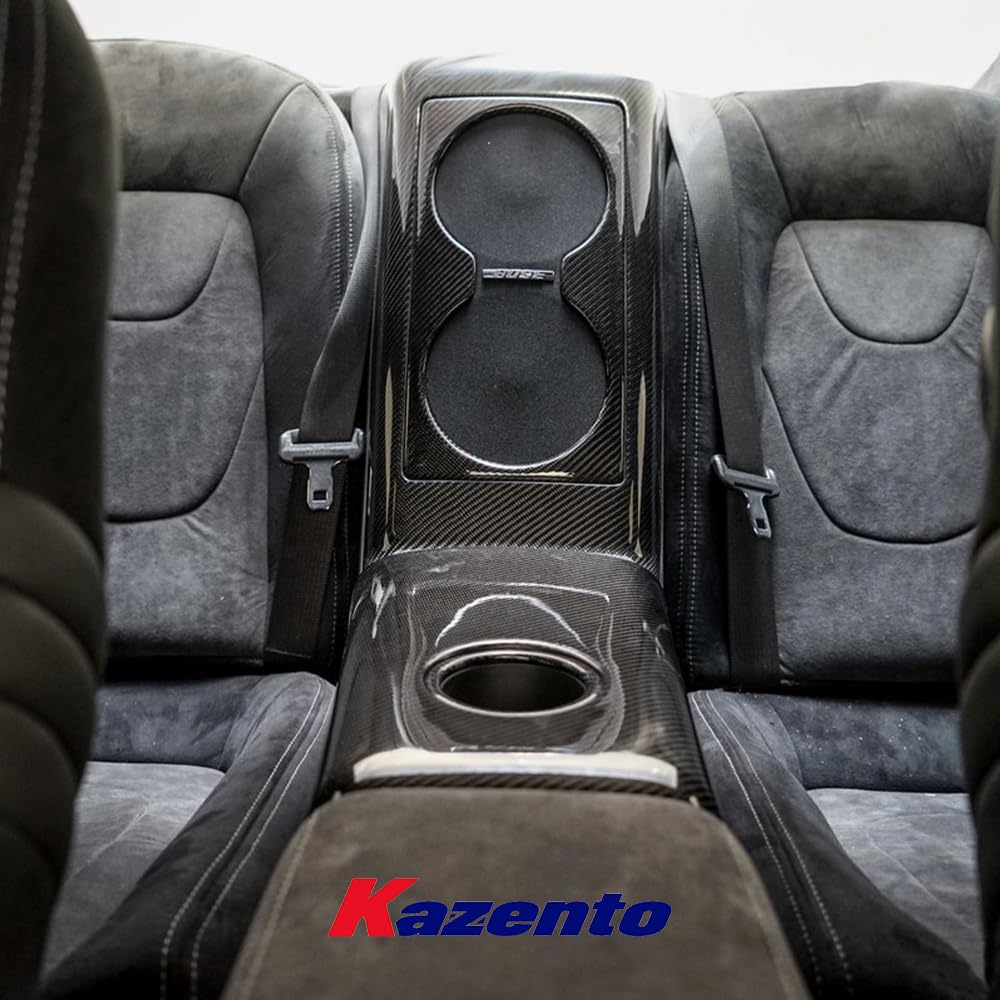 Kazento For Nissan GTR R35 (08-16 Only) KZ Carbon Fiber Rear Seat Arm Rest Cover Trim