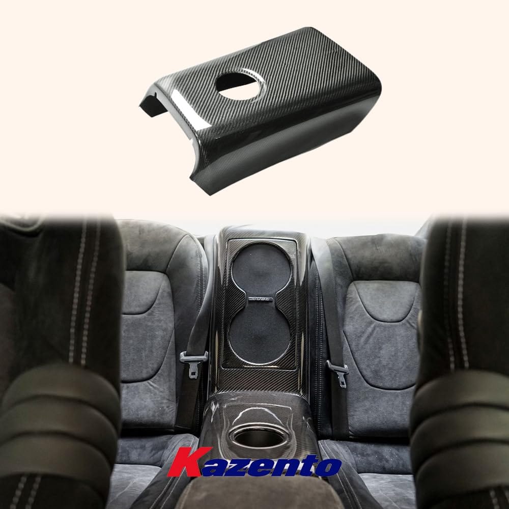 Kazento For Nissan GTR R35 (08-16 Only) KZ Carbon Fiber Rear Seat Arm Rest Cover Trim