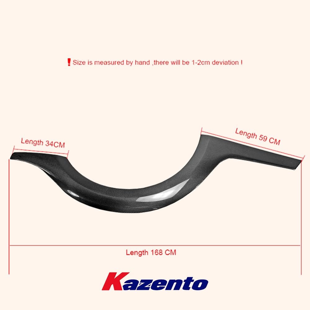 Kazento For Nissan GTR R35 (08-16 Only) TS Style Carbon Fiber Rear Fender Flares Cover