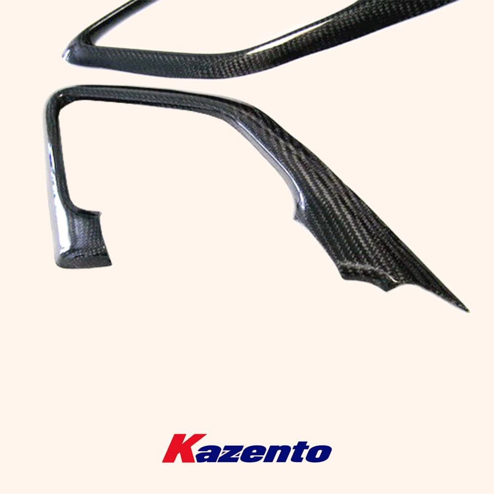 Kazento For Nissan GTR R35 (08-23) KZ Style Carbon Fiber Inner Door Pull Handle Surround Kazento Carbon Parts 车身侧板 R35-INNERHANDLE-CF