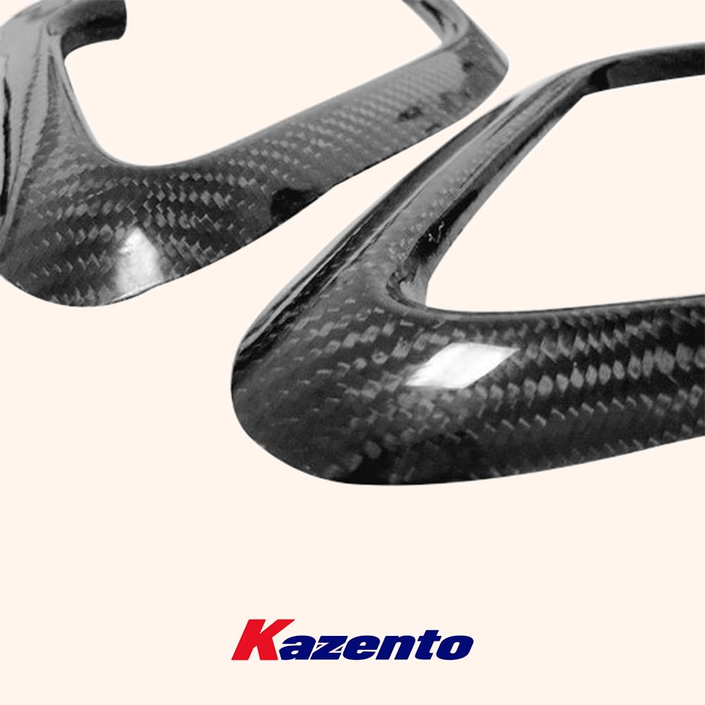 Kazento For Nissan GTR R35 (08-23) KZ Style Carbon Fiber Inner Door Pull Handle Surround Kazento Carbon Parts 车身侧板 R35-INNERHANDLE-CF