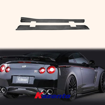 Kazento For Nissan GTR R35 (09-16) OE Bumper Only) VRS Side Skirt Under Board Fiberglass Kazento Carbon Parts 车身侧板 R35-SSX-VA-OESKIRT-FRP