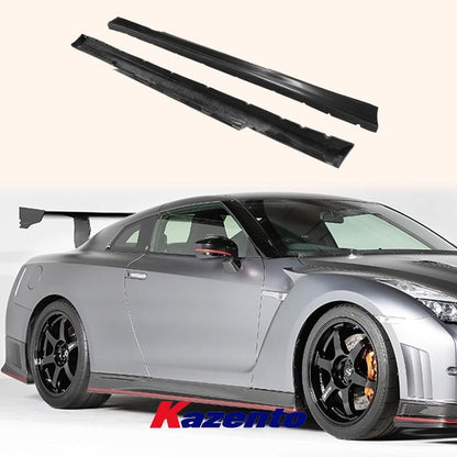 Kazento For Nissan GTR R35 (12-16 Only) NIS Style Fiberglass Unpaint Side Skirt Body Kit Kazento Carbon Parts 车身侧板 R35-SS-NIS-12ON-FRP