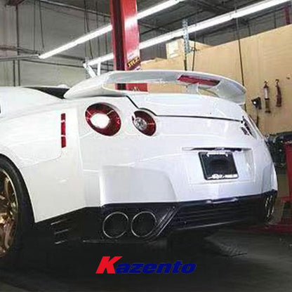 Kazento For Nissan GTR R35 (12-16 Only) OE Style Carbon Fiber Rear Bumper Lip Diffuser Kazento Carbon Parts 车身侧板 R35-RL-12-OE-CF