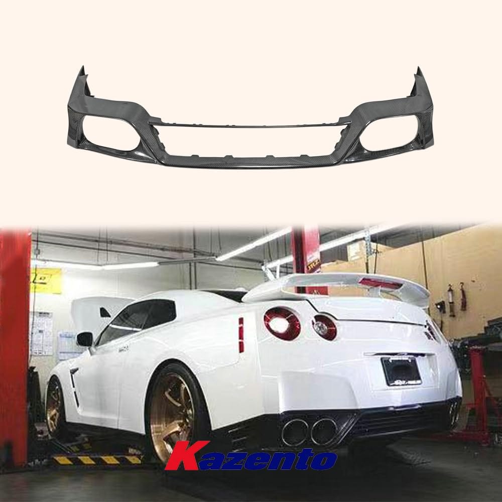 Kazento For Nissan GTR R35 (12-16 Only) OE Style Carbon Fiber Rear Bumper Lip Diffuser Kazento Carbon Parts 车身侧板 R35-RL-12-OE-CF