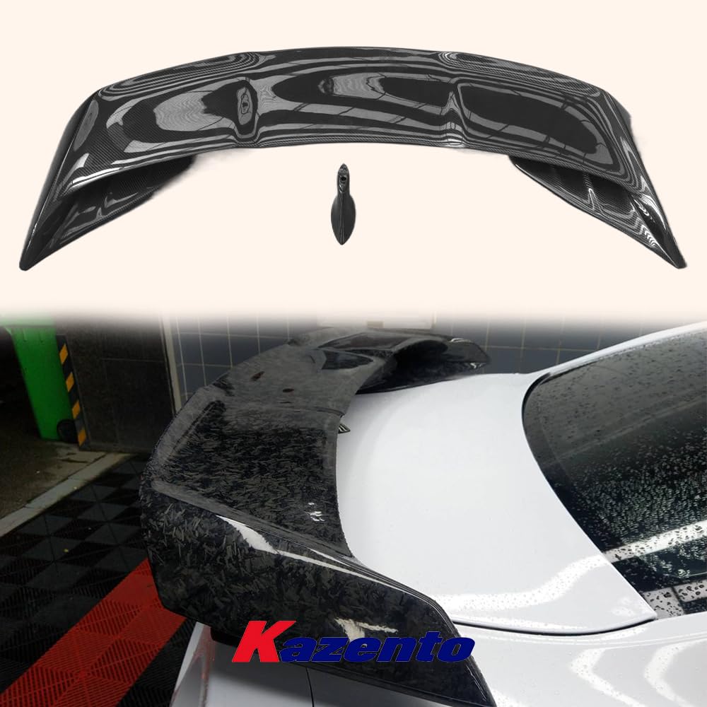 Kazento For Nissan GTR R35 2008-2022 Carbon Fiber VS Style Rear Trunk Boot Lid Spoiler Kazento Carbon Parts 车身侧板 R35-RS-VA17-17-CF