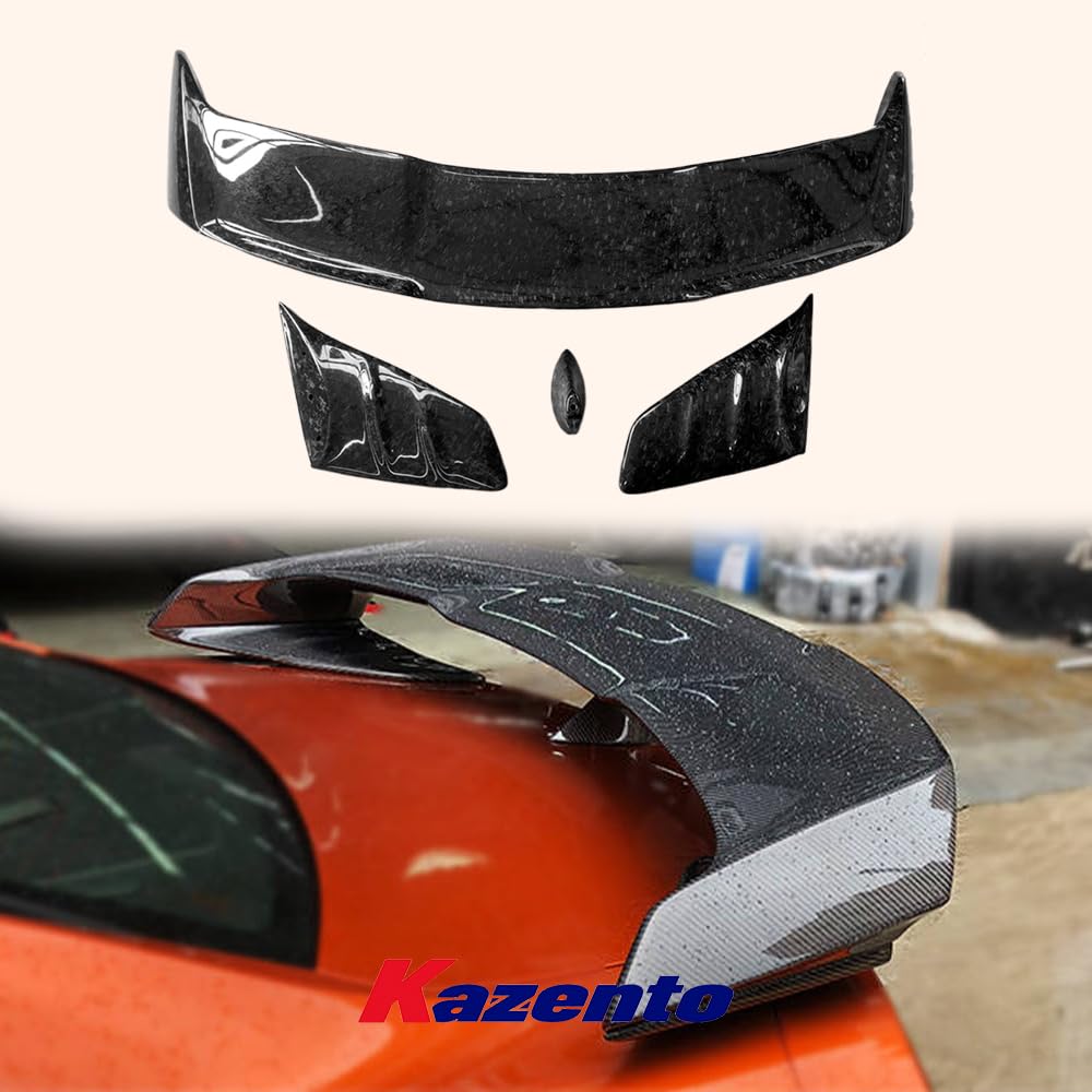 Kazento For Nissan GTR R35 2008-2022 Forged Carbon VS Style Rear Trunk Boot Lid Spoiler Kazento Carbon Parts 车身侧板 R35-RS-VA17-17-FCF