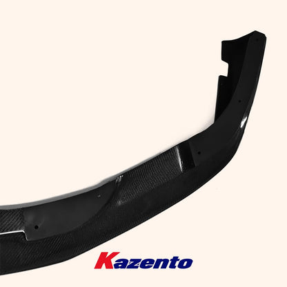 Kazento For Nissan GTR R35 2013-Ver VR Style Carbon Fiber Front Bumper Lip Spoiler Kazento Carbon Parts 车身侧板 R35-FL-13VA-CF