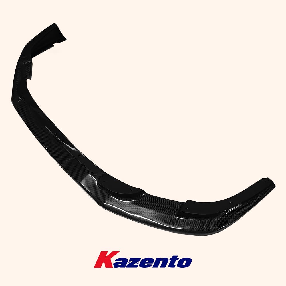 Kazento For Nissan GTR R35 2013-Ver VR Style Carbon Fiber Front Bumper Lip Spoiler Kazento Carbon Parts 车身侧板 R35-FL-13VA-CF