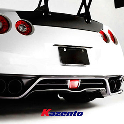 Kazento For Nissan GTR R35 2013-Ver VRS Style Fiber Glass Rear Bumper Diffuser Lip Kazento Carbon Parts 车身侧板 R35-DIF-VA-FRP