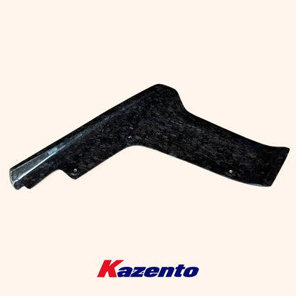 Kazento For Nissan GTR R35 2017-2022 Forged Carbon Fiber VS Style Rear Bumper Lip Spat Kazento Carbon Parts 车身侧板 R35-SPAT-VRS-FCF